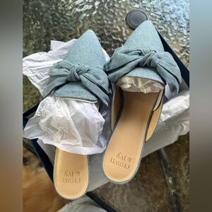 Crown & Ivy Mules in “Denim”